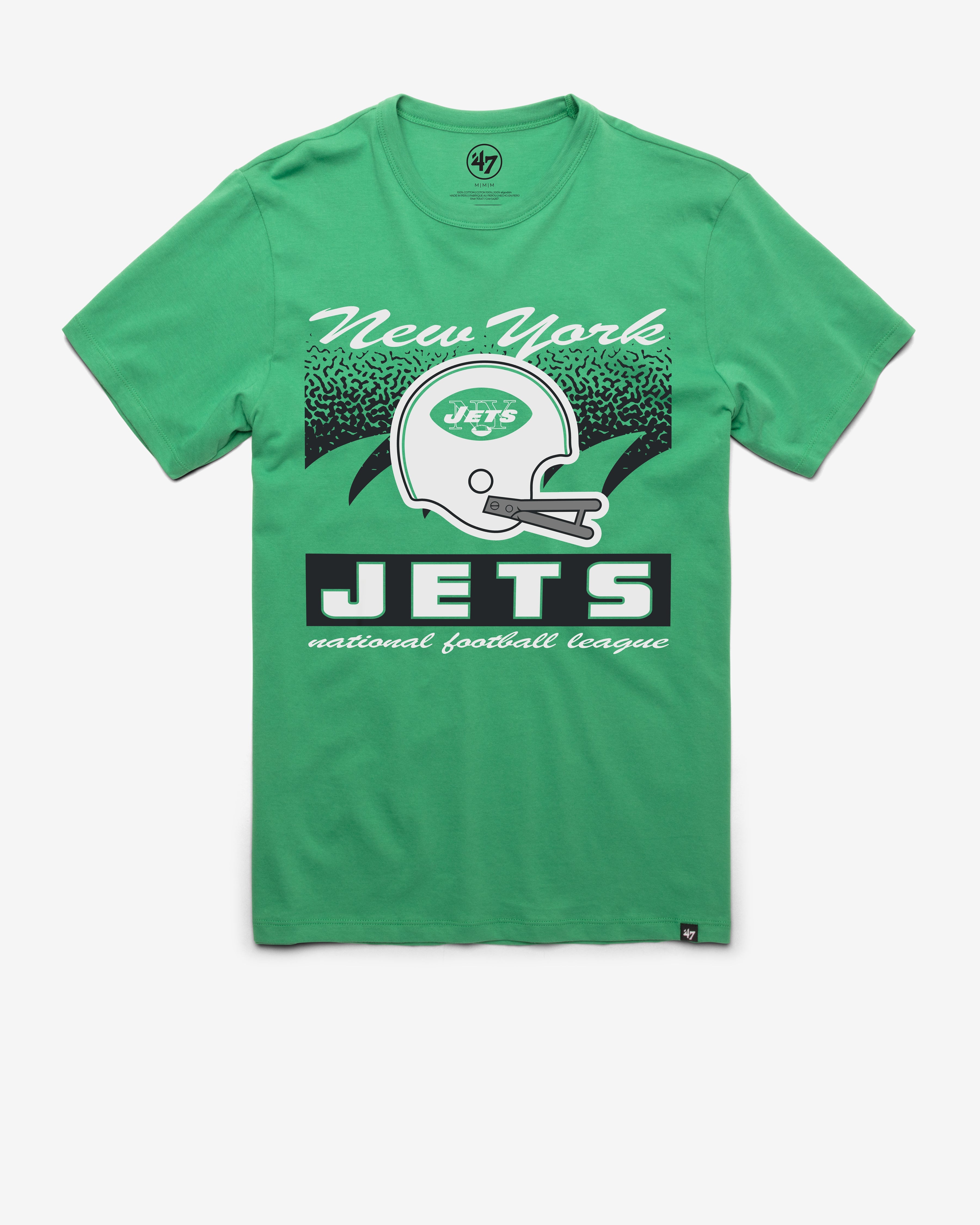 NEW YORK JETS HISTORIC WAVER '47 FRANKLIN TEE ORCHARD GREEN