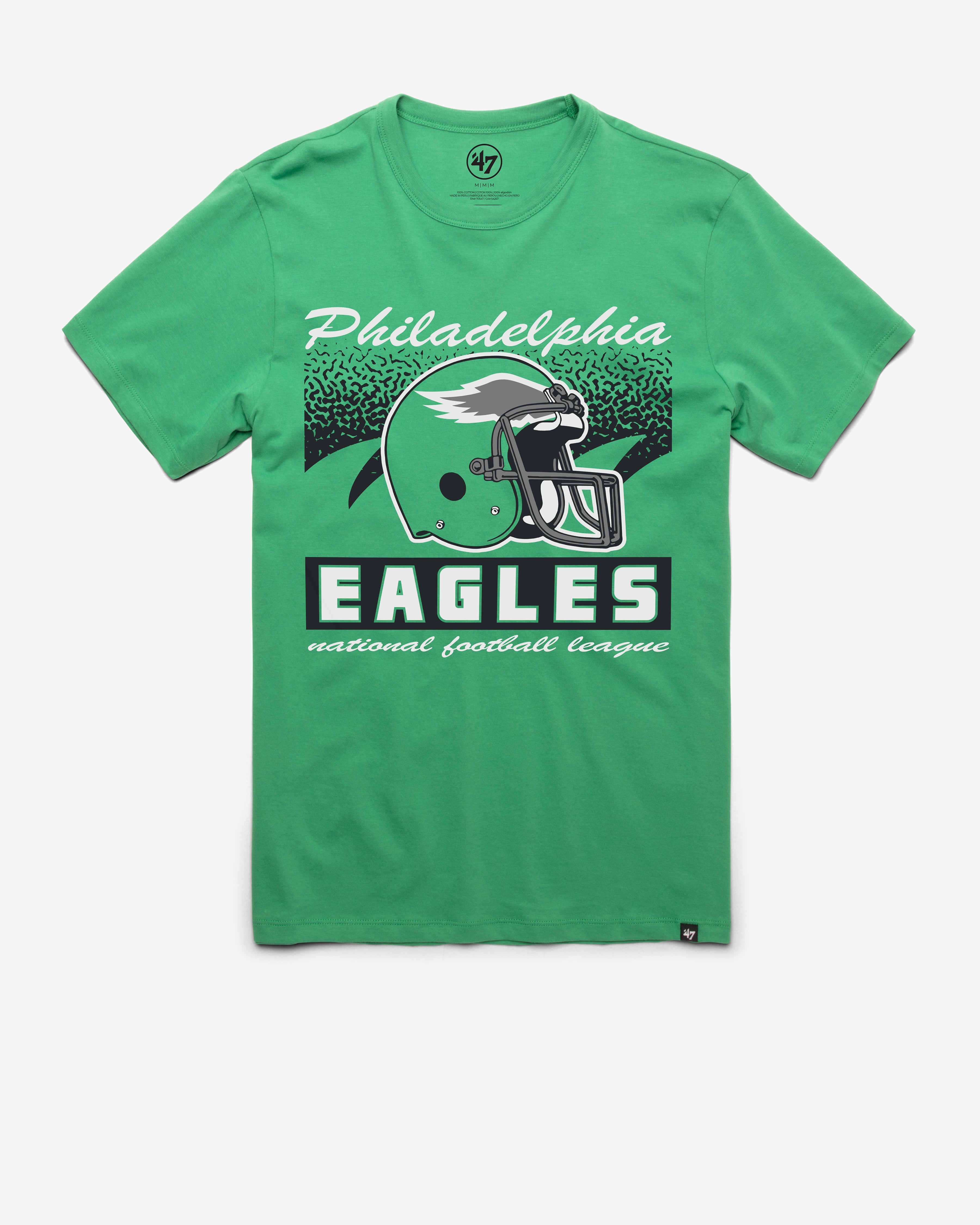 PHILADELPHIA EAGLES HISTORIC WAVER '47 FRANKLIN TEE ORCHARD GREEN