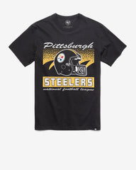 PITTSBURGH STEELERS HISTORIC WAVER '47 FRANKLIN TEE FLINT BLACK