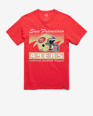 SAN FRANCISCO 49ERS HISTORIC WAVER '47 FRANKLIN TEE RACER RED