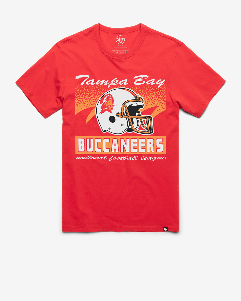 TAMPA BAY BUCCANEERS HISTORIC WAVER '47 FRANKLIN TEE RACER RED
