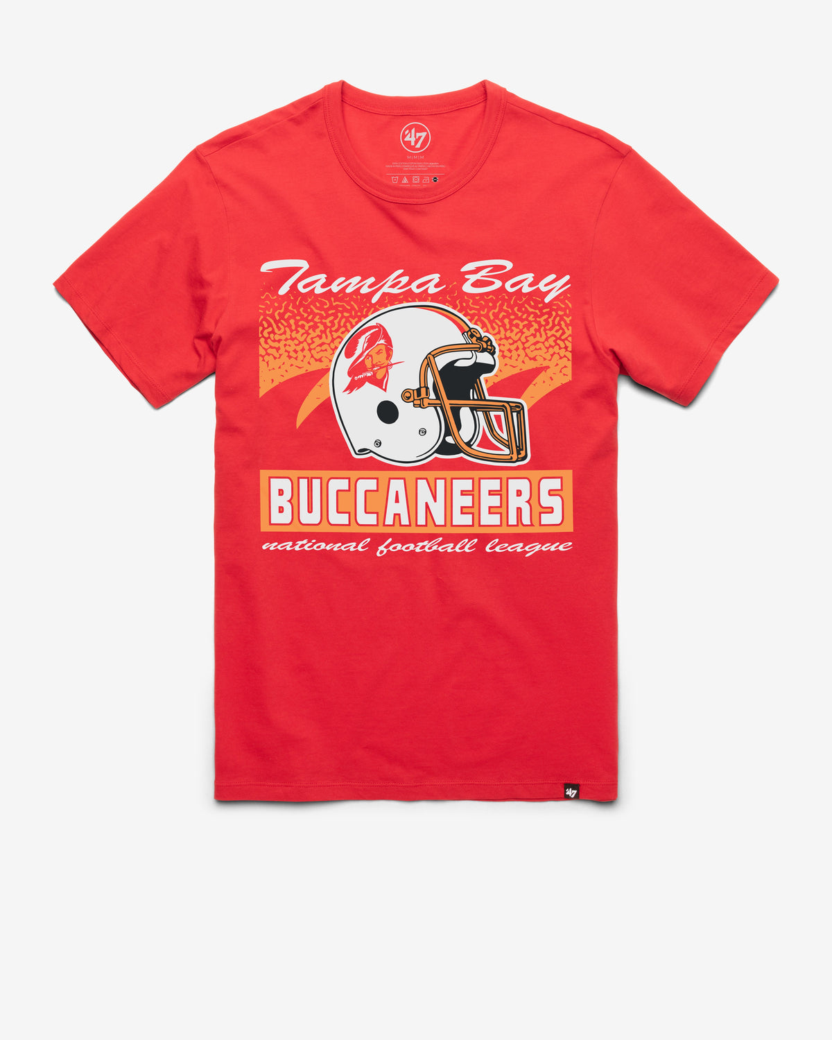 TAMPA BAY BUCCANEERS HISTORIC WAVER '47 FRANKLIN TEE RACER RED