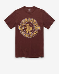 CLEVELAND CAVALIERS HARDWOOD CLASSICS GRIT '47 SCRUM TEE MAROON