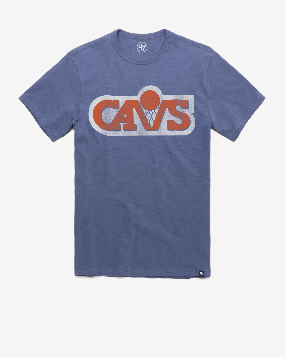 CLEVELAND CAVALIERS HARDWOOD CLASSICS GRIT '47 SCRUM TEE BLEACHER BLUE