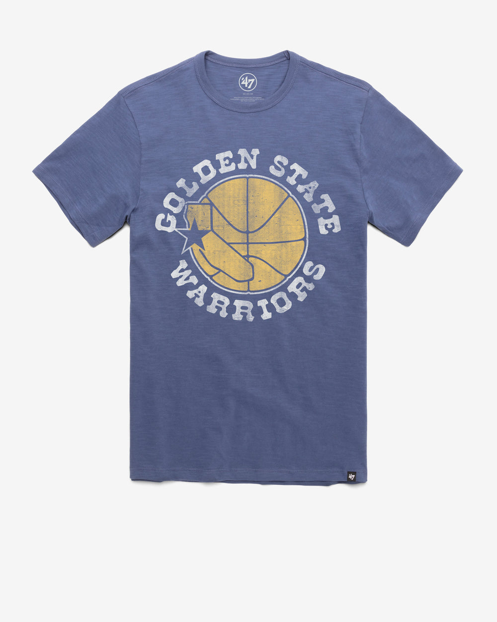 GOLDEN STATE WARRIORS HARDWOOD CLASSICS GRIT '47 SCRUM TEE BLEACHER BLUE