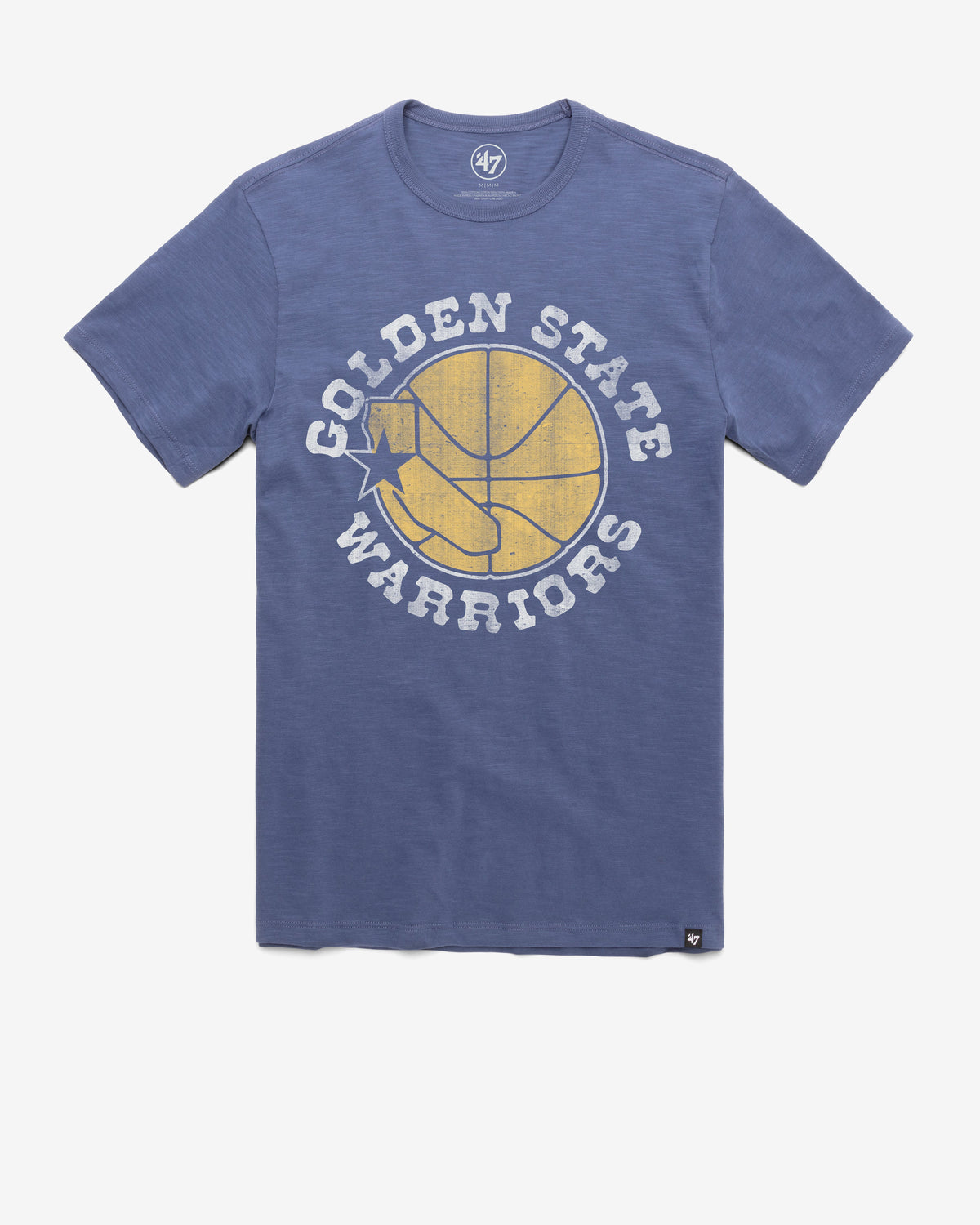 GOLDEN STATE WARRIORS HARDWOOD CLASSICS GRIT '47 SCRUM TEE BLEACHER BLUE