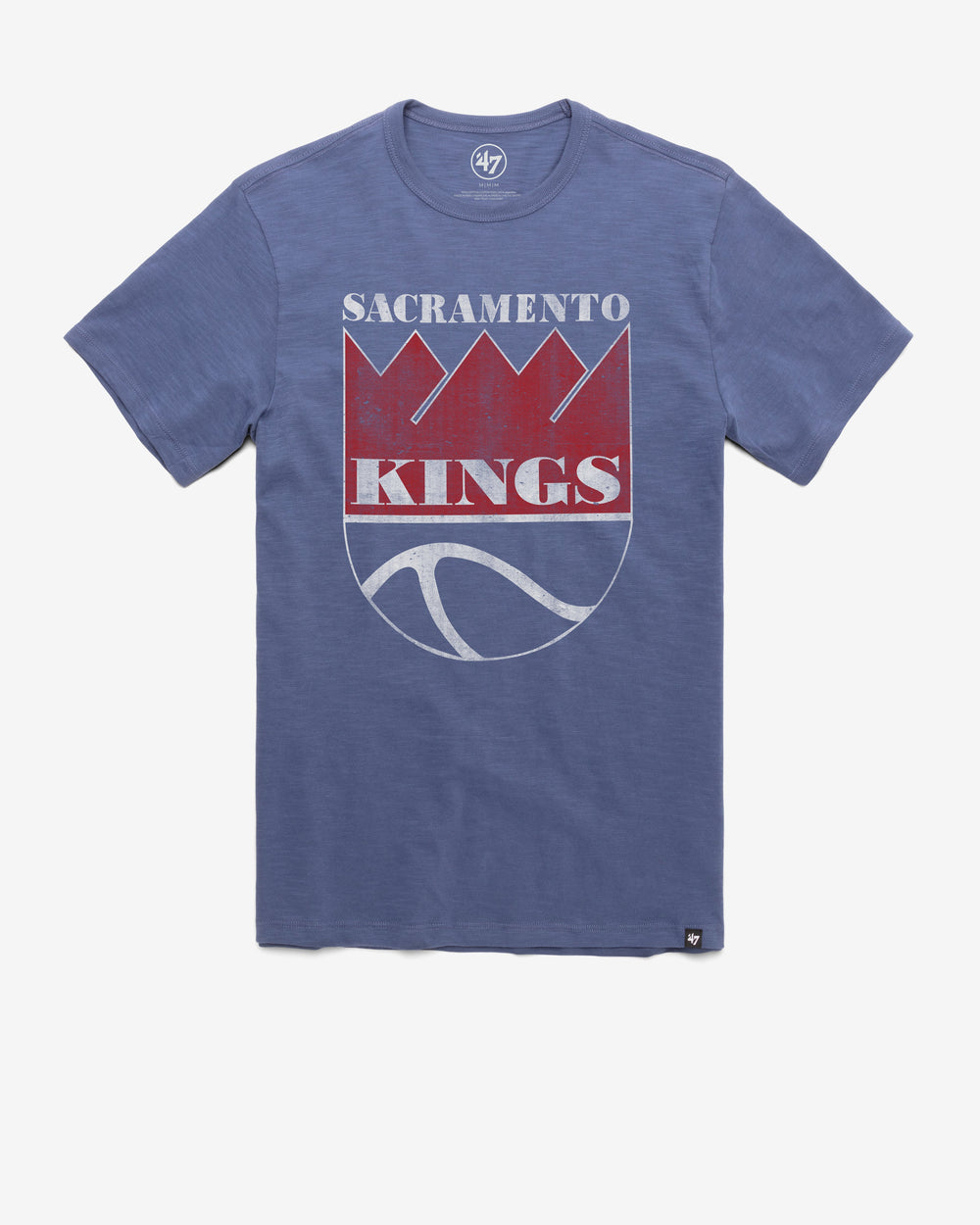 SACRAMENTO KINGS HARDWOOD CLASSICS GRIT '47 SCRUM TEE BLEACHER BLUE