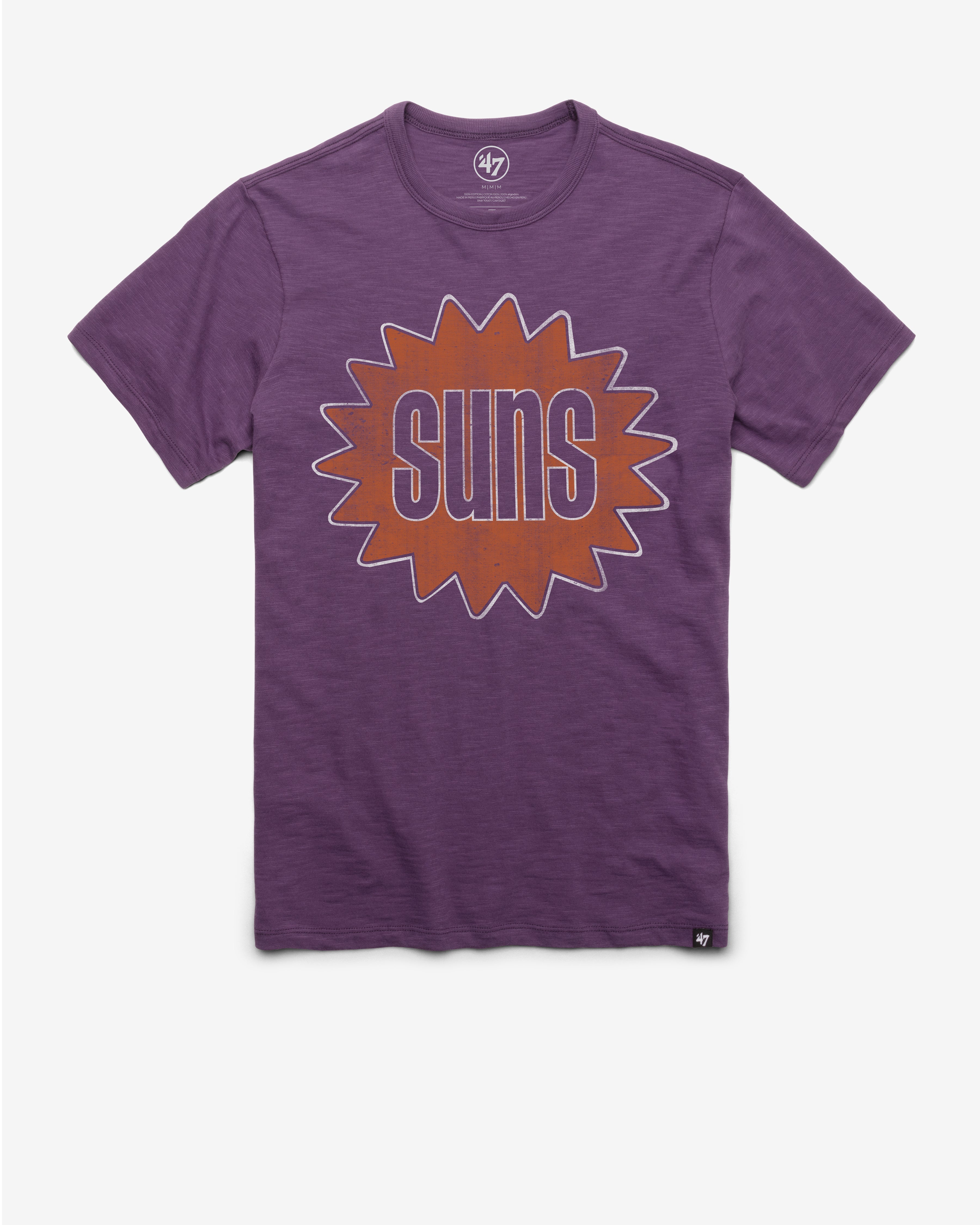 PHOENIX SUNS HARDWOOD CLASSICS GRIT '47 SCRUM TEE GRAPE