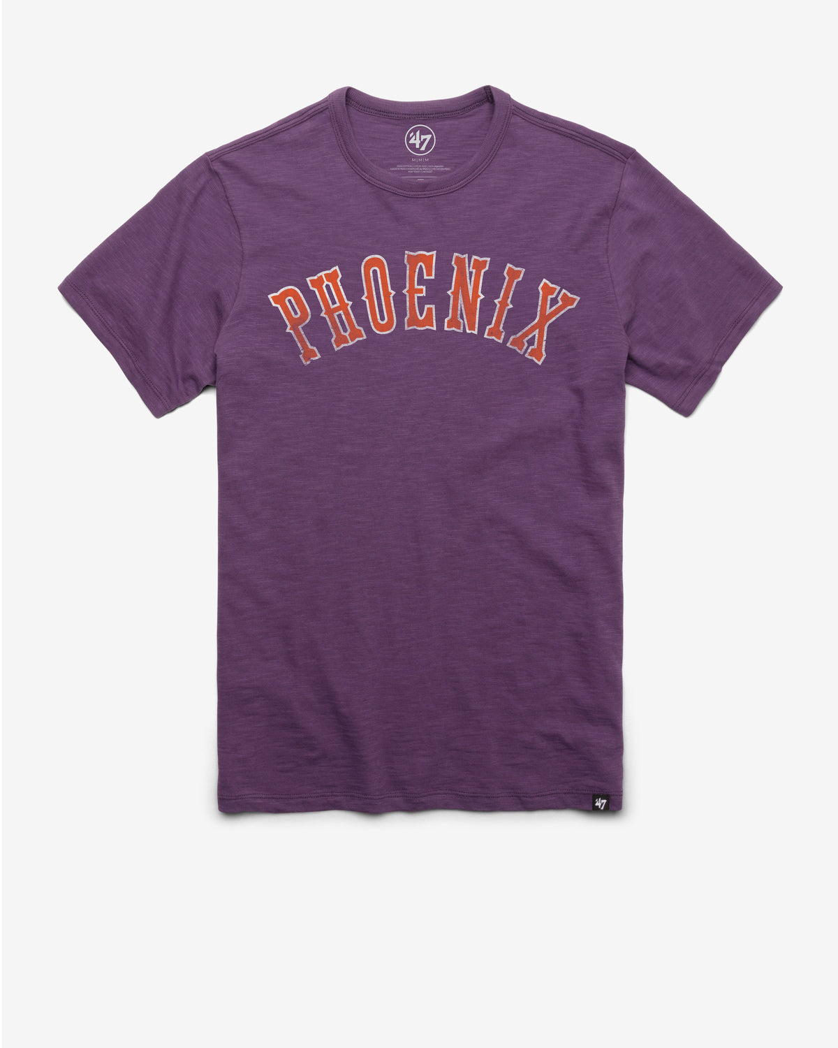 PHOENIX SUNS HARDWOOD CLASSICS GRIT WORDMARK '47 SCRUM TEE GRAPE