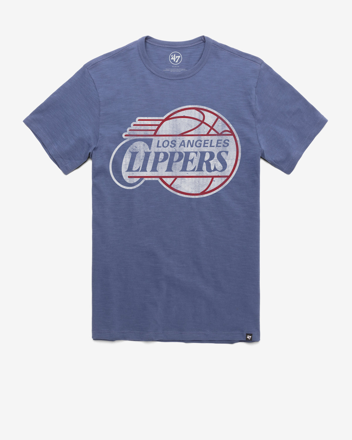LOS ANGELES CLIPPERS HARDWOOD CLASSICS GRIT '47 SCRUM TEE BLEACHER BLUE