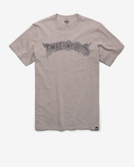 MINNESOTA TIMBERWOLVES HARDWOOD CLASSICS GRIT WORDMARK '47 SCRUM TEE WOLF GREY