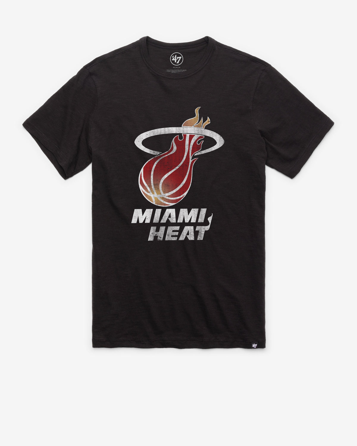 MIAMI HEAT HARDWOOD CLASSICS GRIT '47 SCRUM TEE JET BLACK