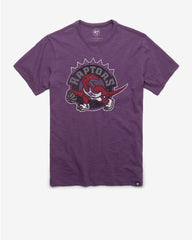 TORONTO RAPTORS HARDWOOD CLASSICS GRIT '47 SCRUM TEE GRAPE