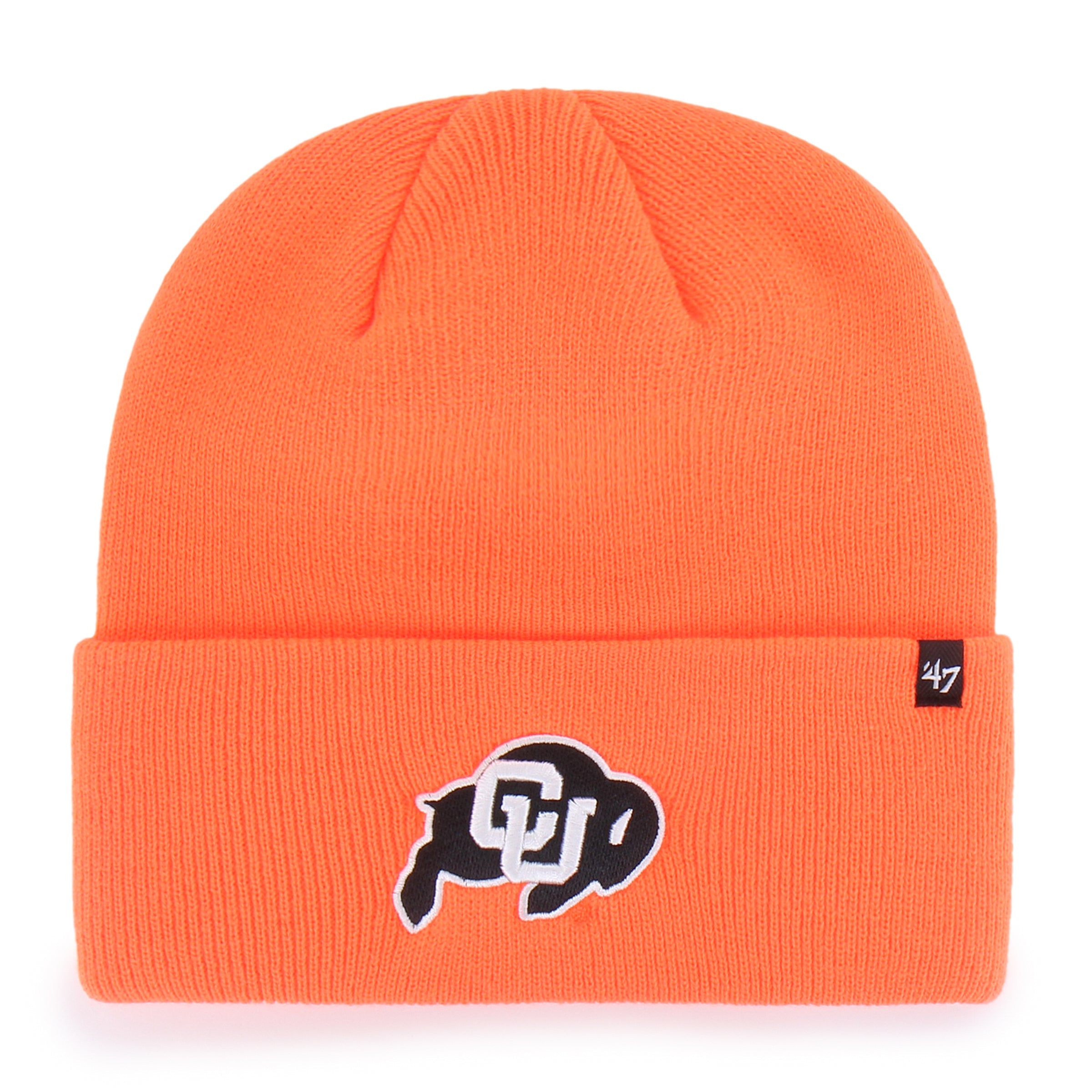 COLORADO BUFFALOES HUNTER '47 CUFF KNIT NEON ORANGE