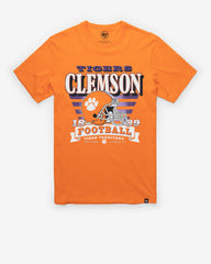 CLEMSON TIGERS STRIPE SPLASH '47 FRANKLIN TEE SIGNAL ORANGE