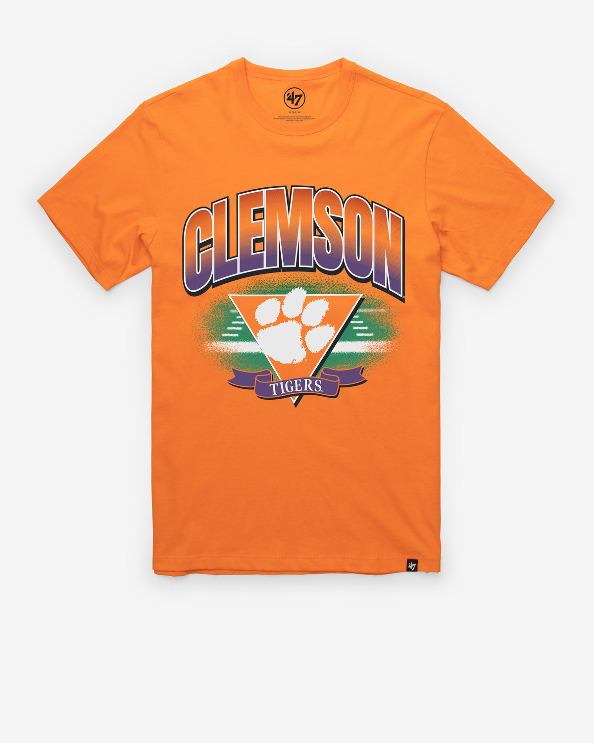 CLEMSON TIGERS ARENA FADE '47 FRANKLIN TEE SIGNAL ORANGE