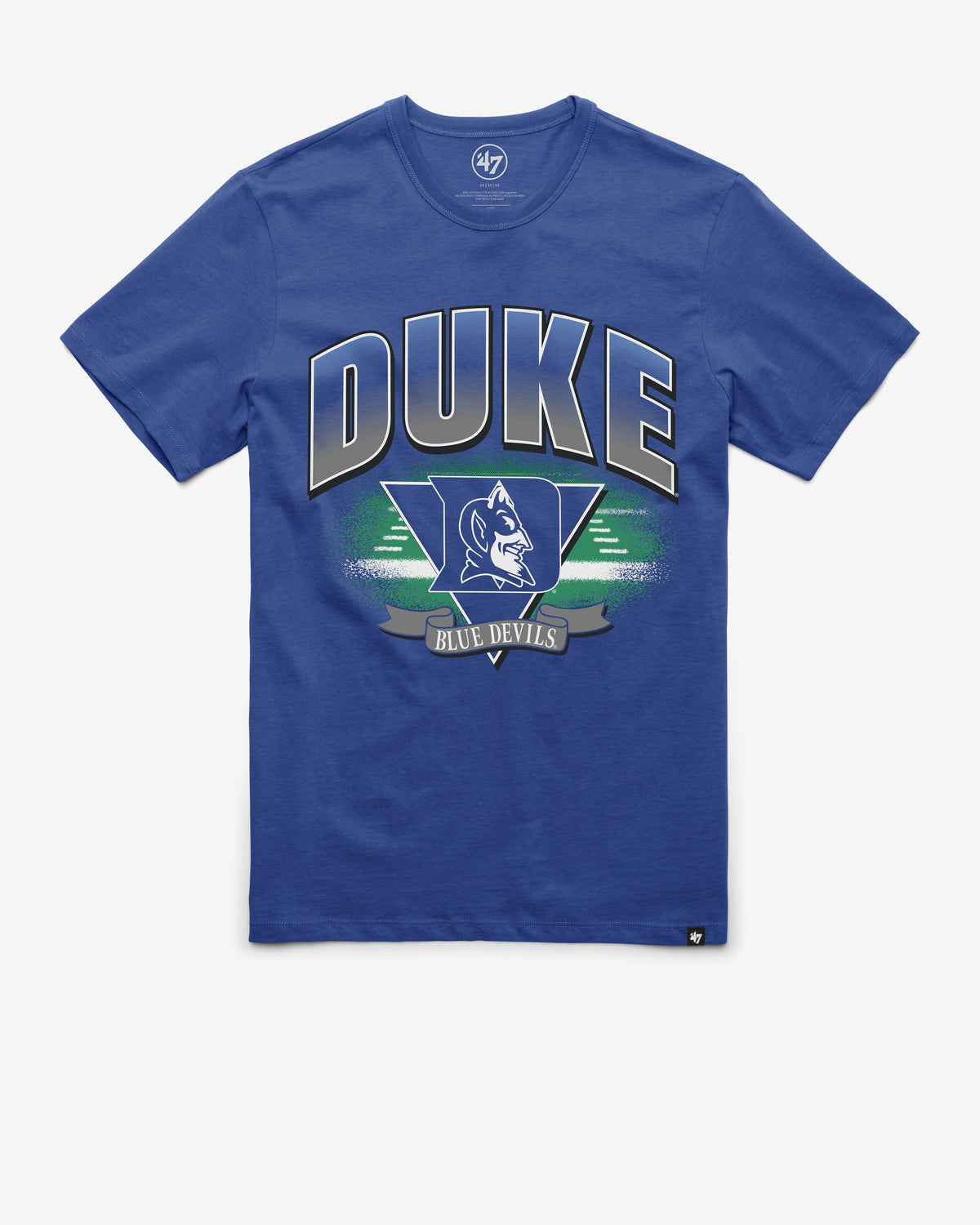 DUKE BLUE DEVILS ARENA FADE '47 FRANKLIN TEE JETTY BLUE