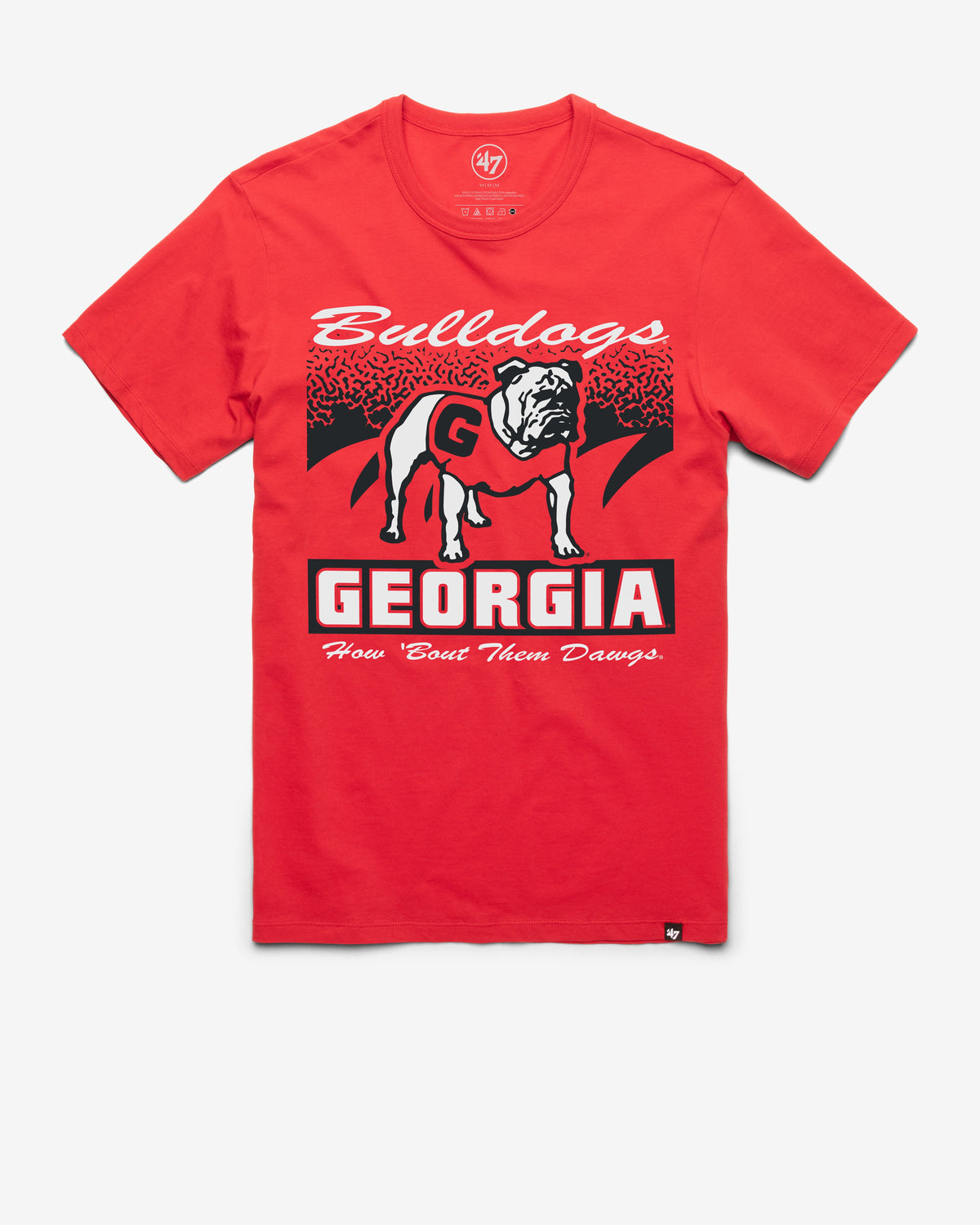 GEORGIA BULLDOGS WAVER '47 FRANKLIN TEE RACER RED