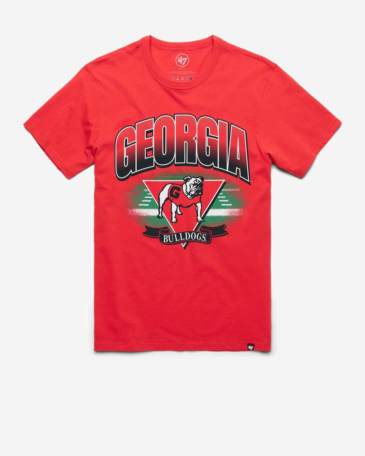 GEORGIA BULLDOGS ARENA FADE '47 FRANKLIN TEE RACER RED
