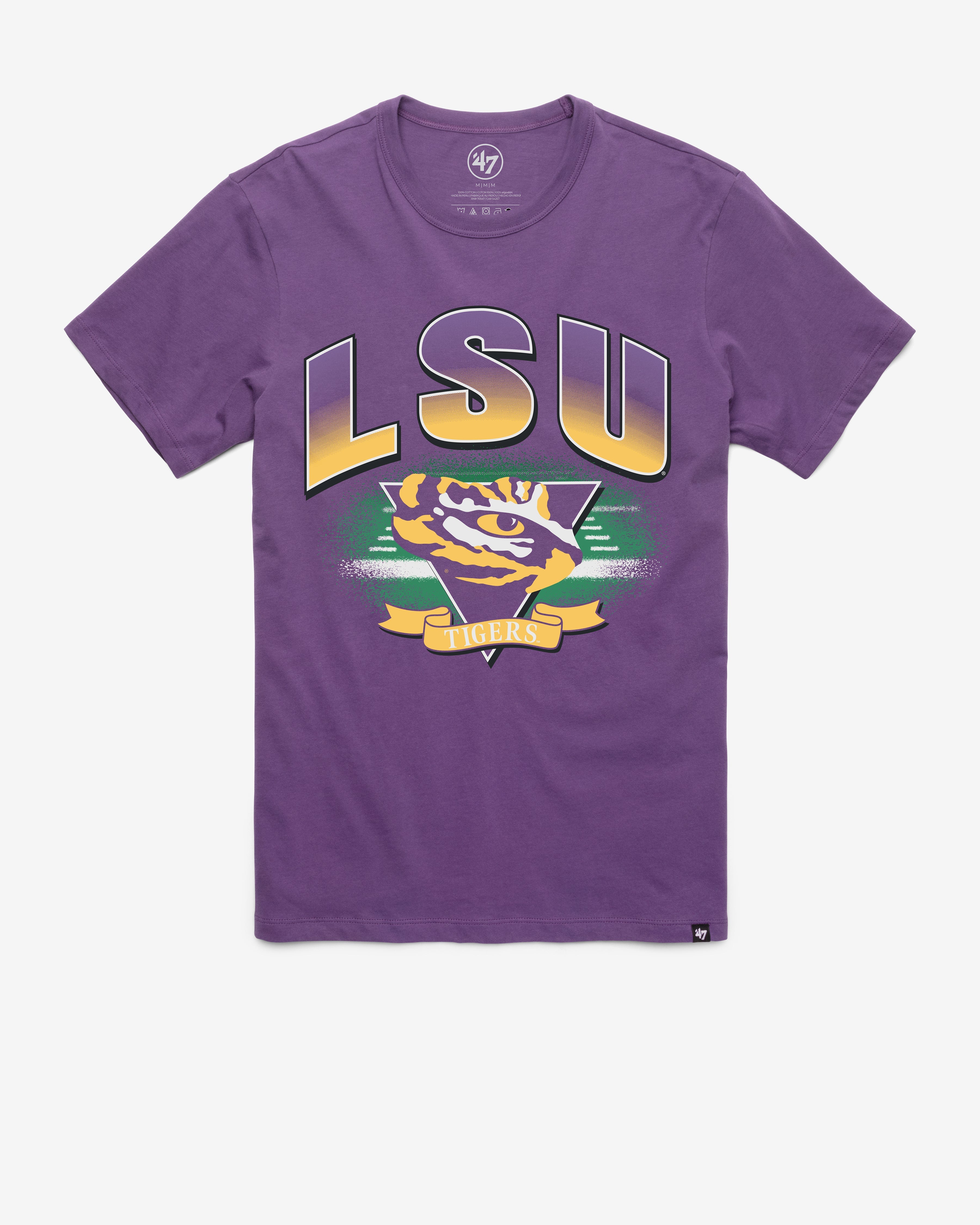 LOUISIANA STATE TIGERS LSU ARENA FADE '47 FRANKLIN TEE REGENT PURPLE