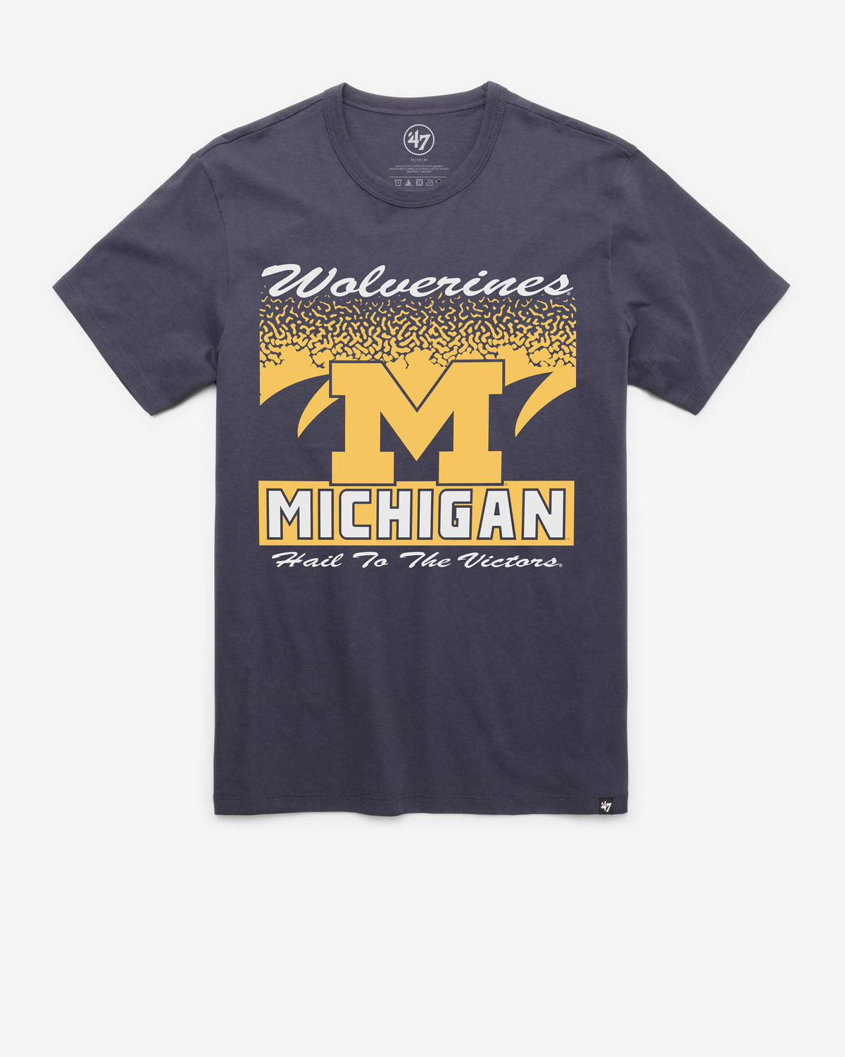 MICHIGAN WOLVERINES WAVER '47 FRANKLIN TEE ATLAS BLUE