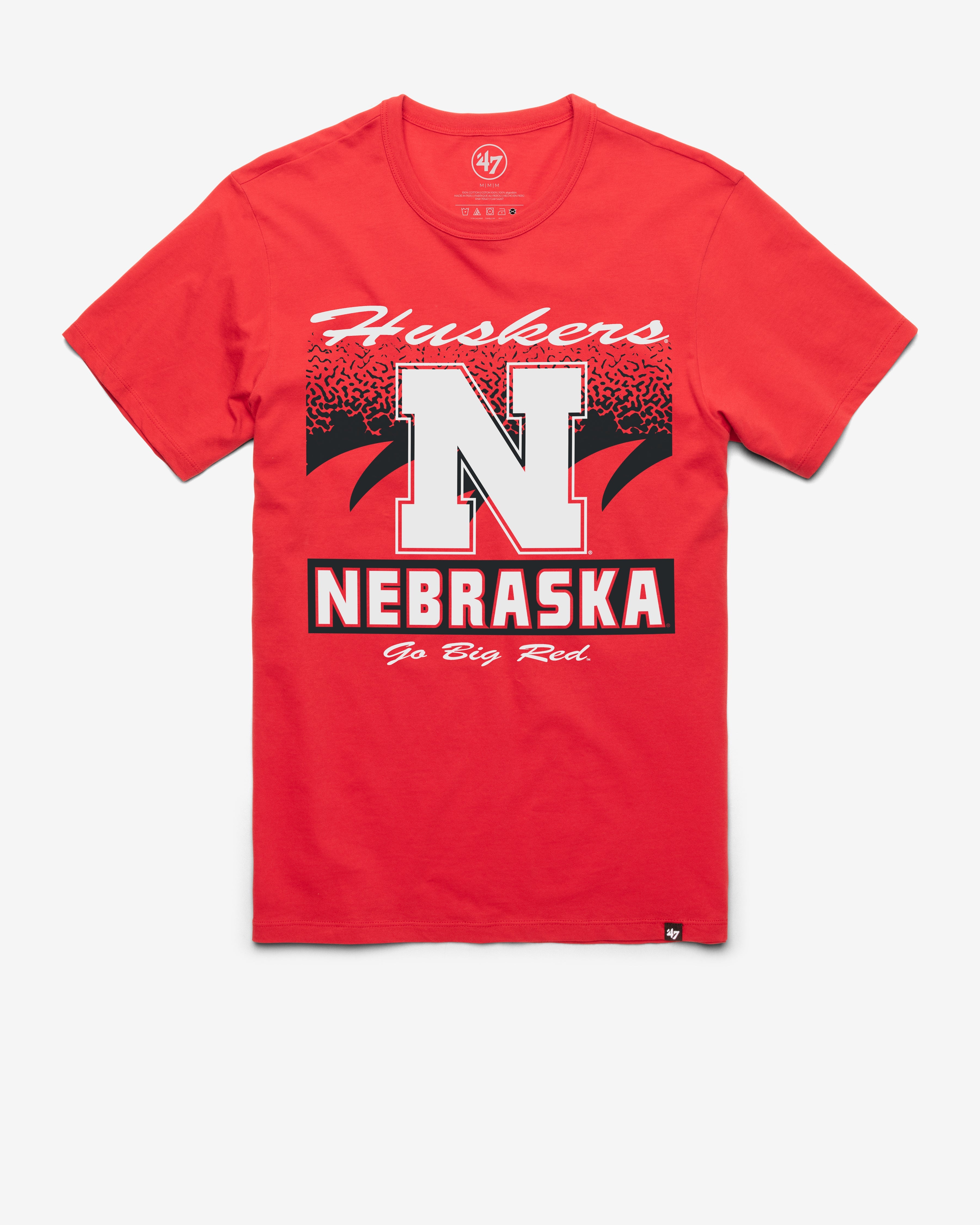 NEBRASKA CORNHUSKERS WAVER '47 FRANKLIN TEE RACER RED