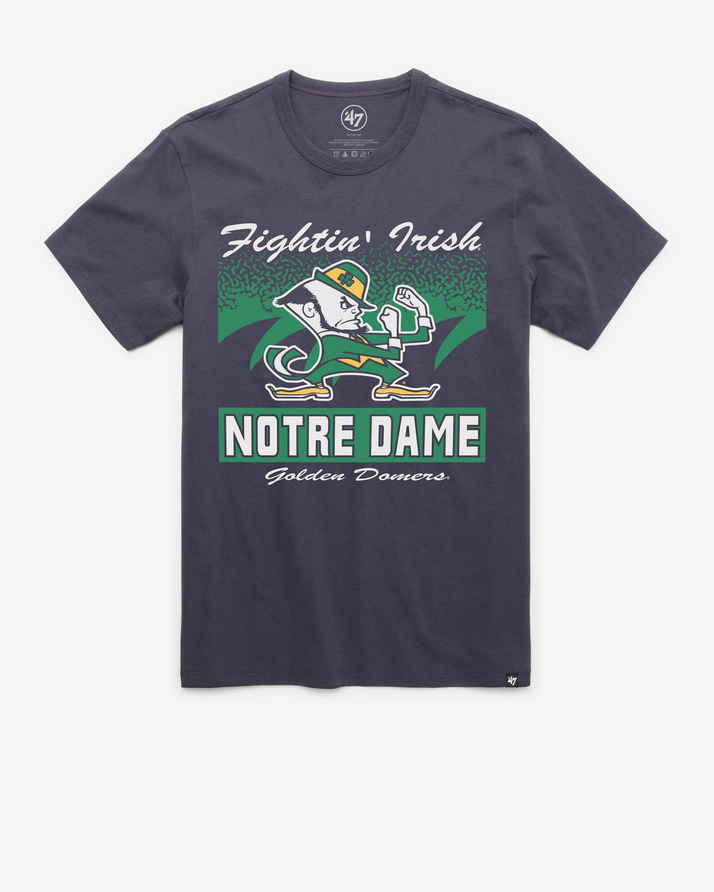 NOTRE DAME FIGHTIN IRISH WAVER '47 FRANKLIN TEE ATLAS BLUE
