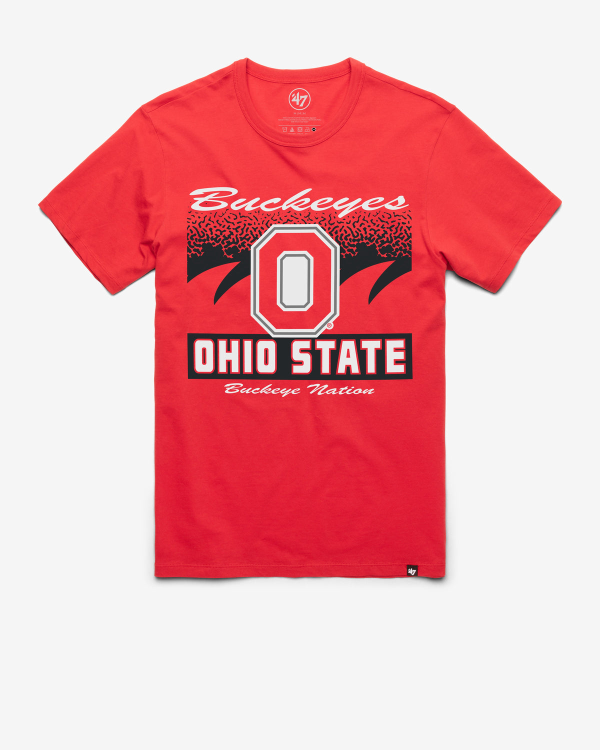 OHIO STATE BUCKEYES WAVER '47 FRANKLIN TEE RACER RED
