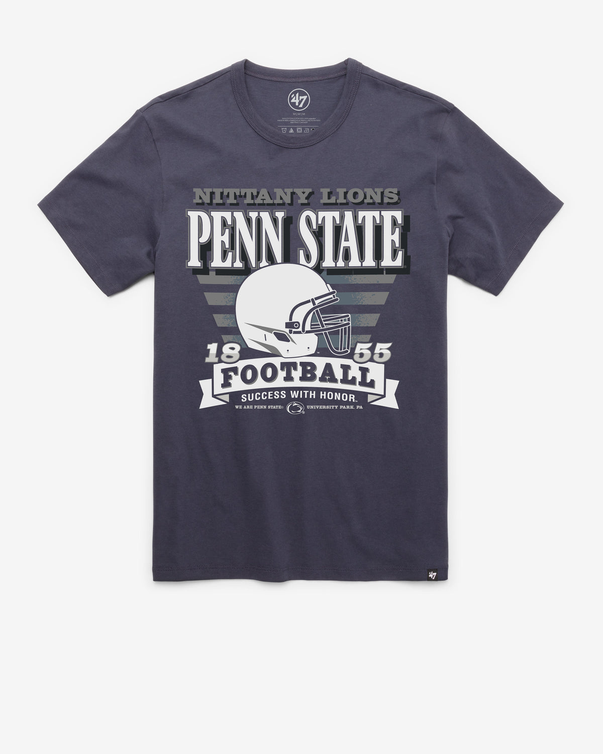 PENN STATE NITTANY LIONS STRIPE SPLASH '47 FRANKLIN TEE ATLAS BLUE