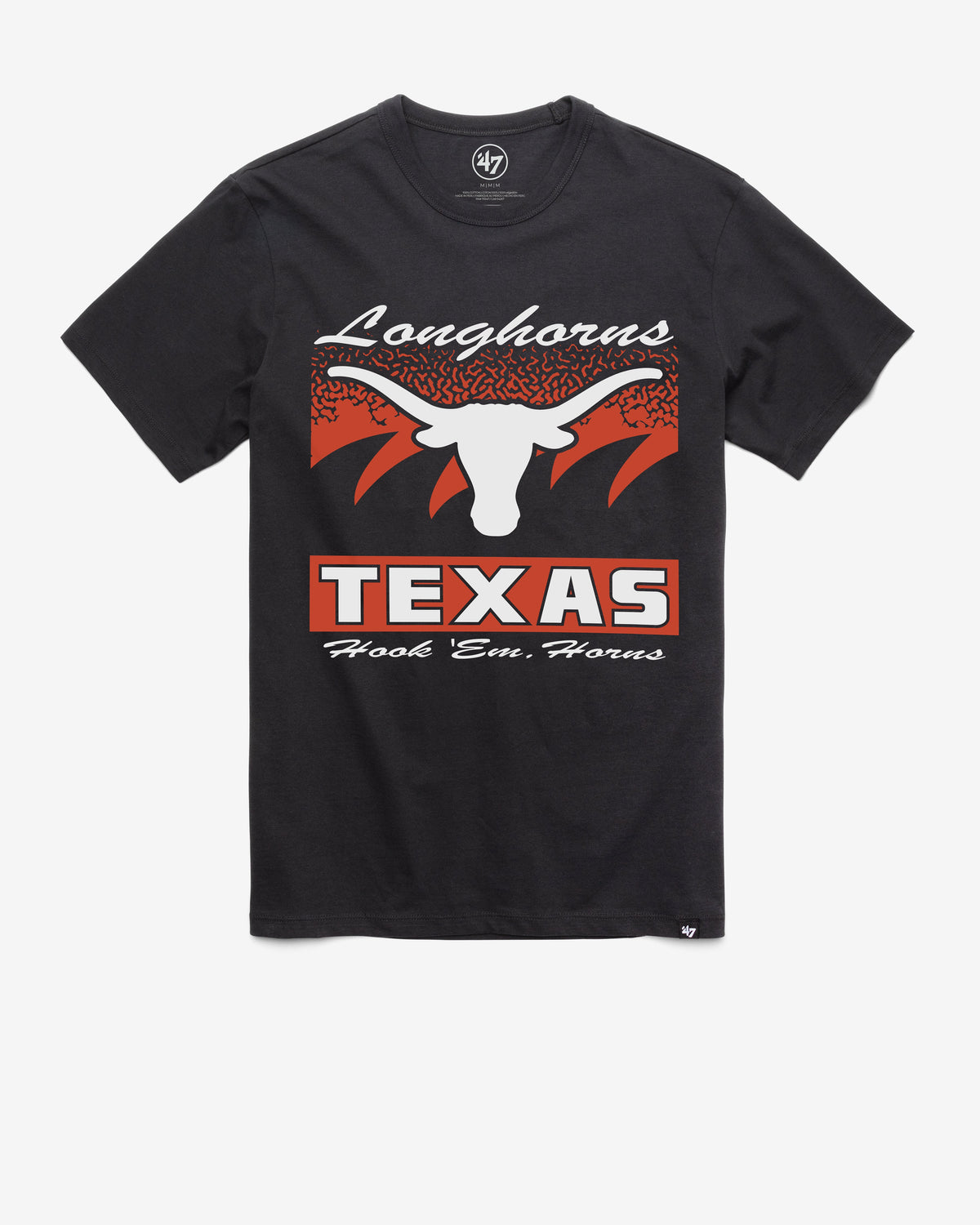 TEXAS LONGHORNS WAVER '47 FRANKLIN TEE FLINT BLACK