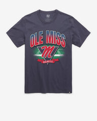 MISSISSIPPI REBELS ARENA FADE '47 FRANKLIN TEE ATLAS BLUE