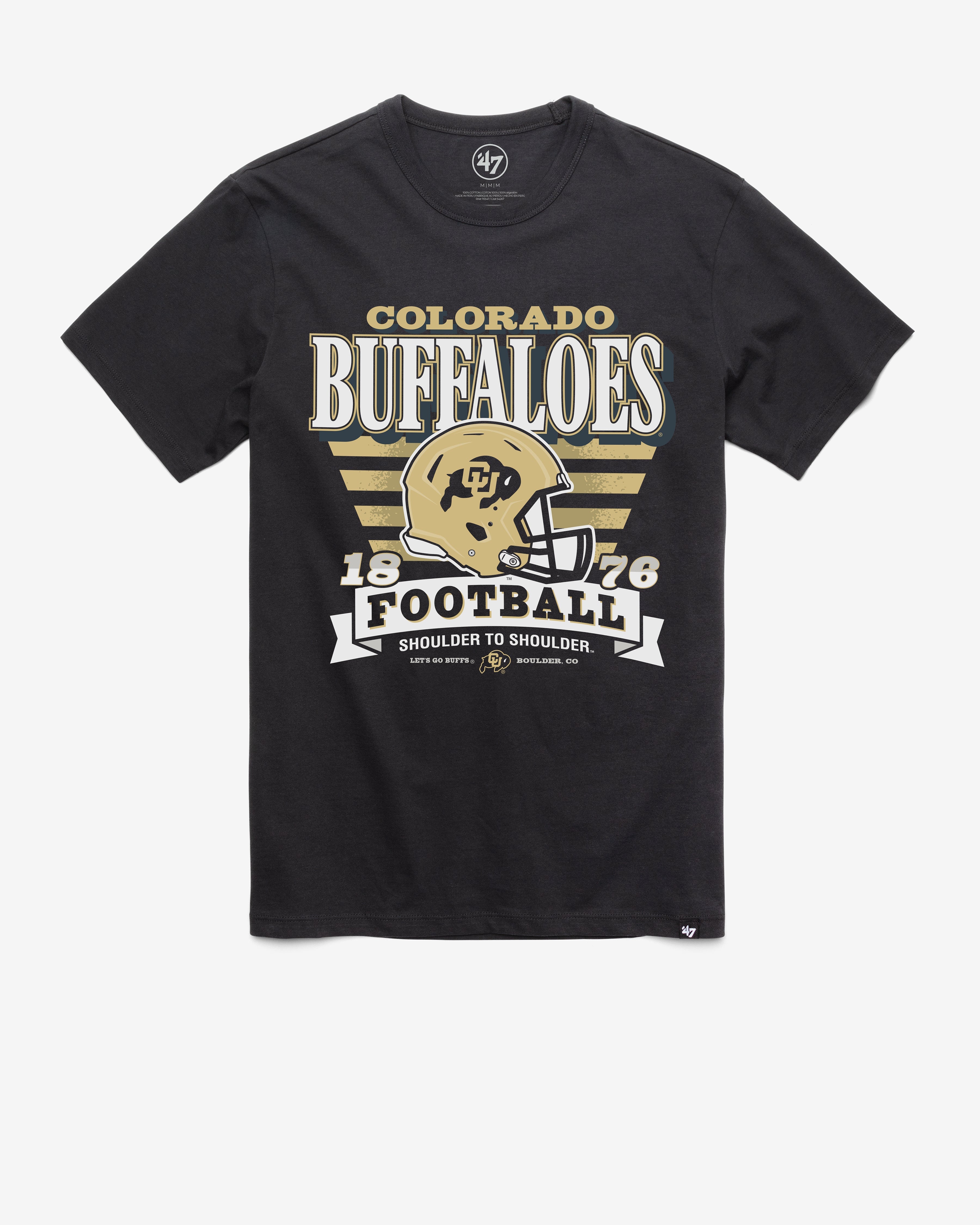 COLORADO BUFFALOES STRIPE SPLASH '47 FRANKLIN TEE FLINT BLACK