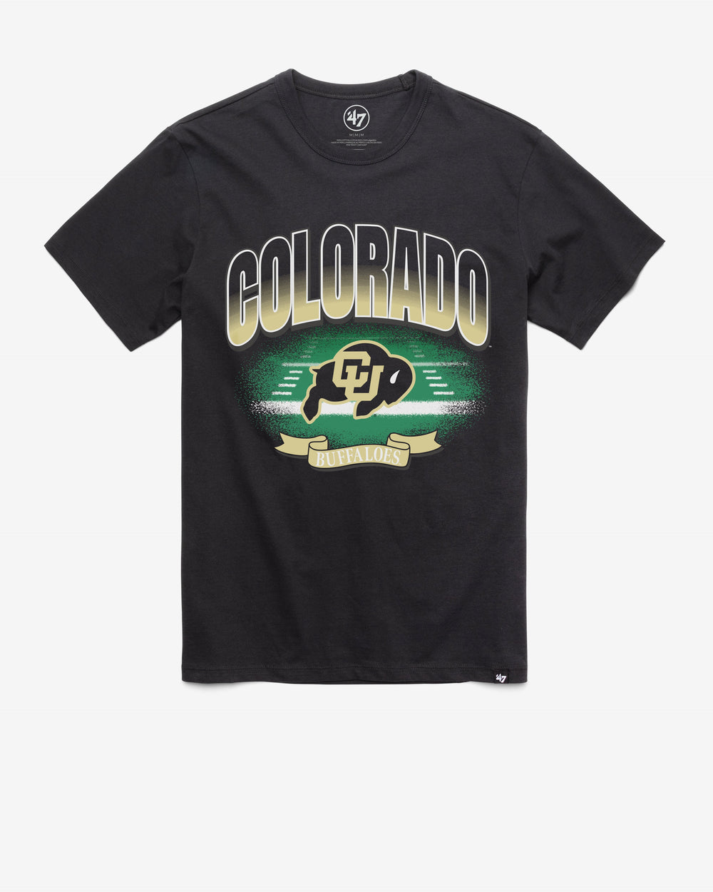 COLORADO BUFFALOES ARENA FADE '47 FRANKLIN TEE FLINT BLACK