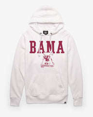 ALABAMA CRIMSON TIDE VINTAGE STRAIGHT BLOCK '47 HEADLINE HOOD WHITE WASH