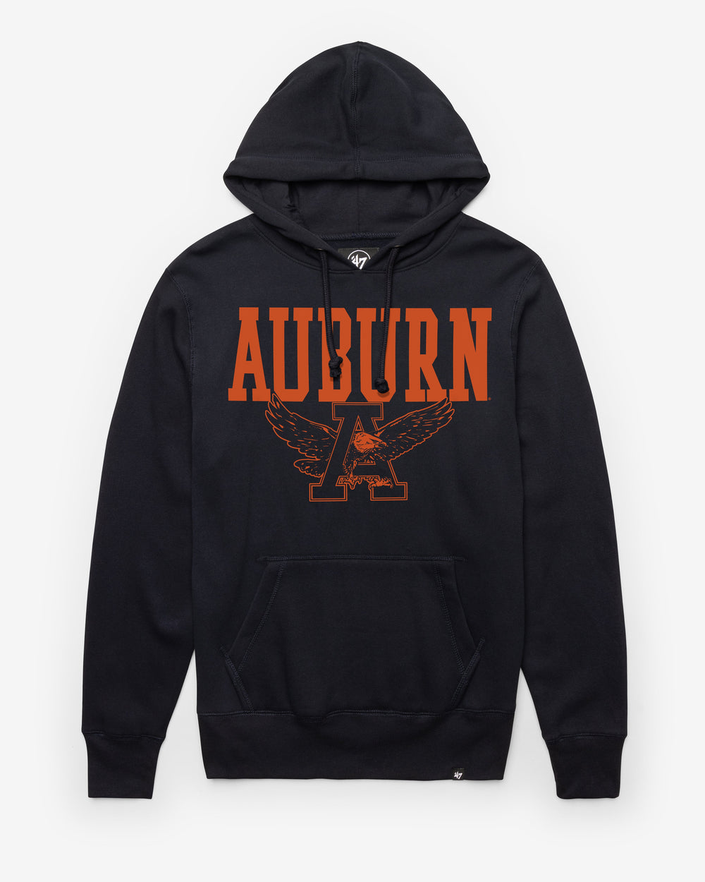 AUBURN TIGERS VINTAGE STRAIGHT BLOCK '47 HEADLINE HOOD FALL NAVY