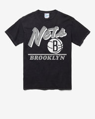 BROOKLYN NETS FLY BY VINTAGE '47 TUBULAR TEE DT BLACK