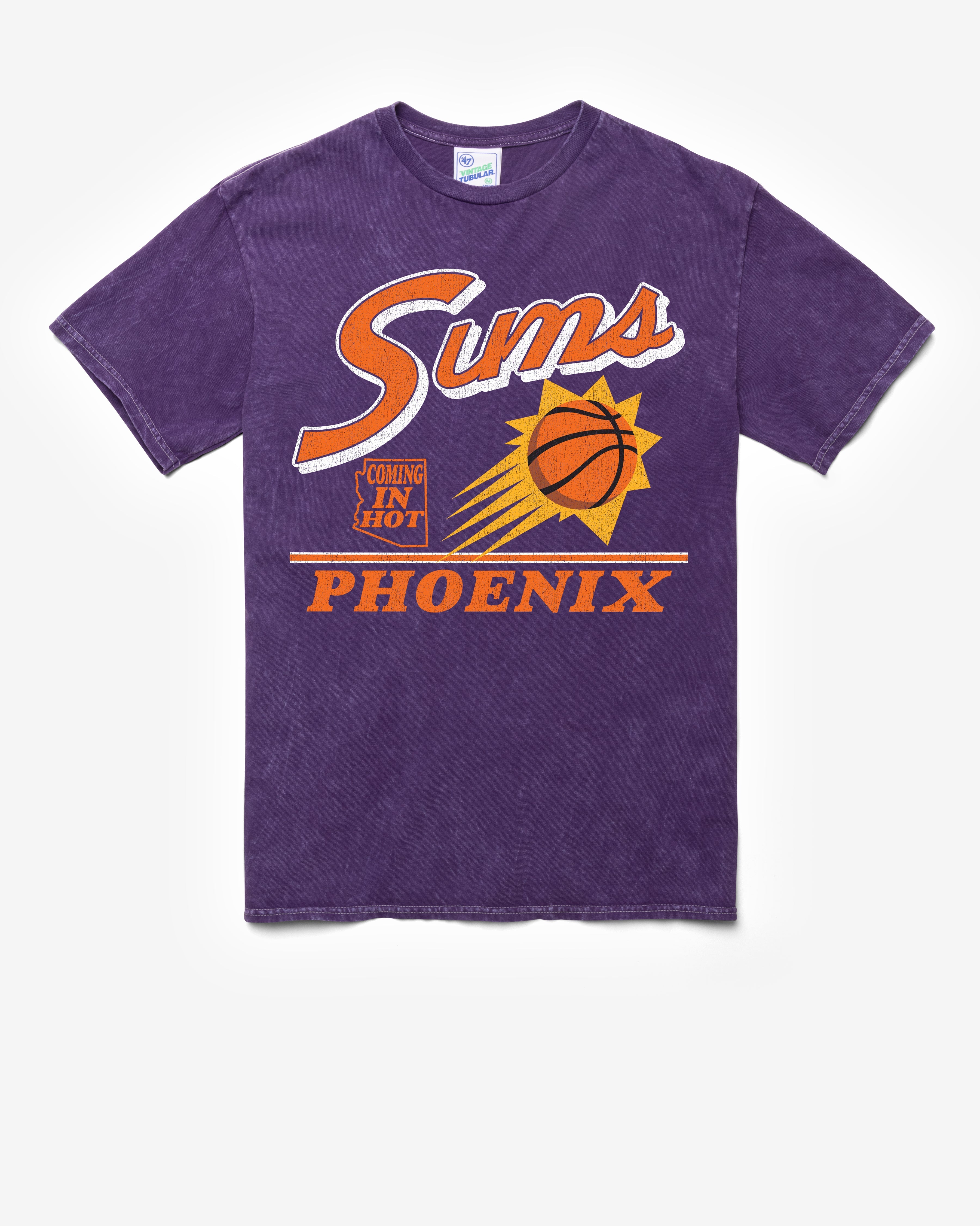 PHOENIX SUNS FLY BY VINTAGE '47 TUBULAR TEE DT PURPLE