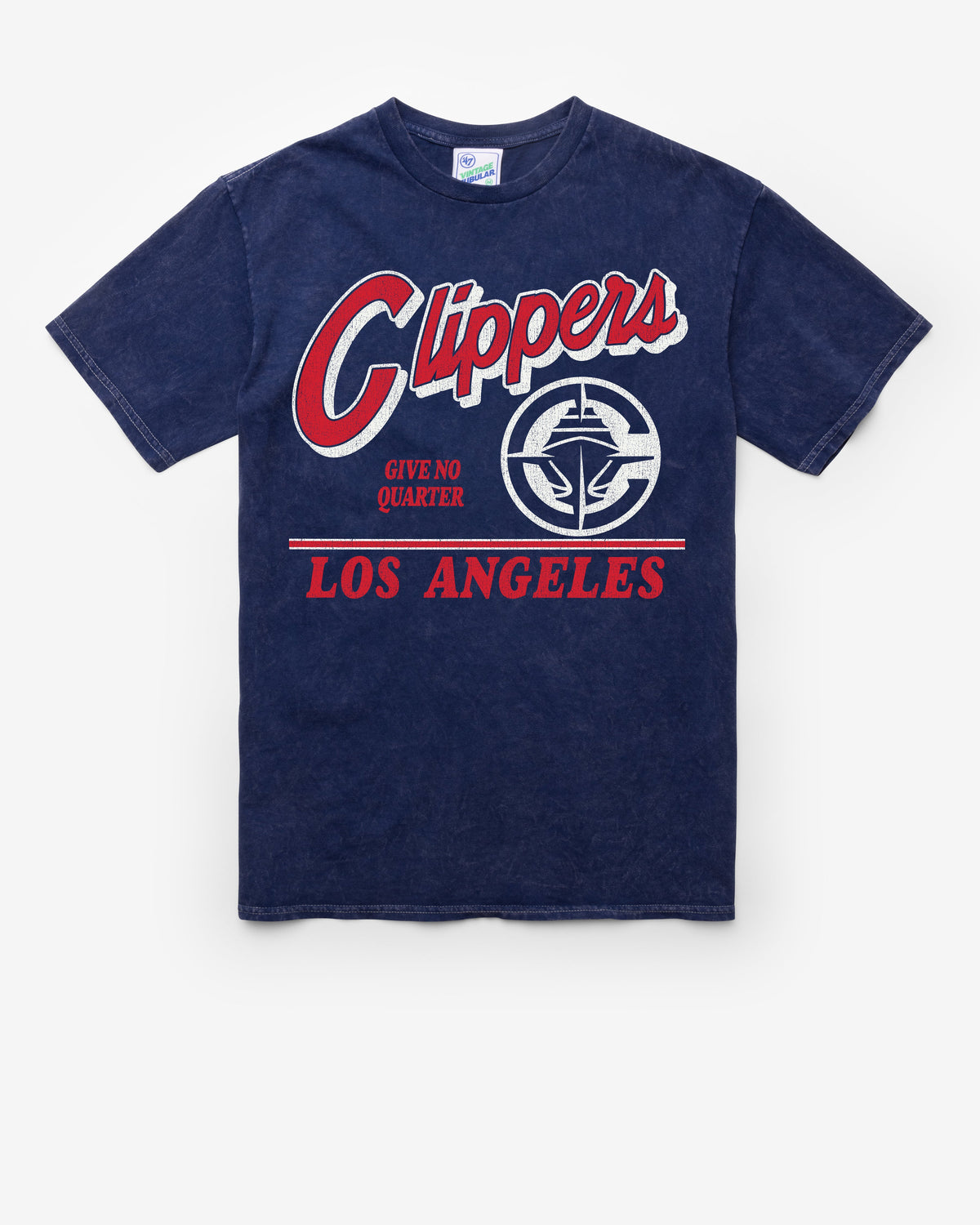 LOS ANGELES CLIPPERS FLY BY VINTAGE '47 TUBULAR TEE DT NAVY
