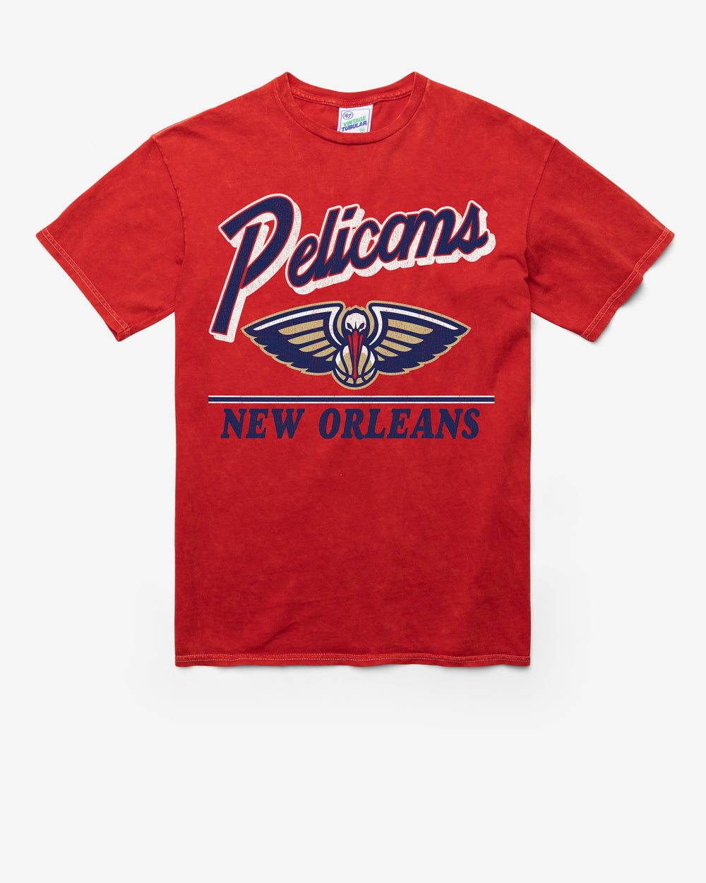 NEW ORLEANS PELICANS FLY BY VINTAGE '47 TUBULAR TEE DT RED