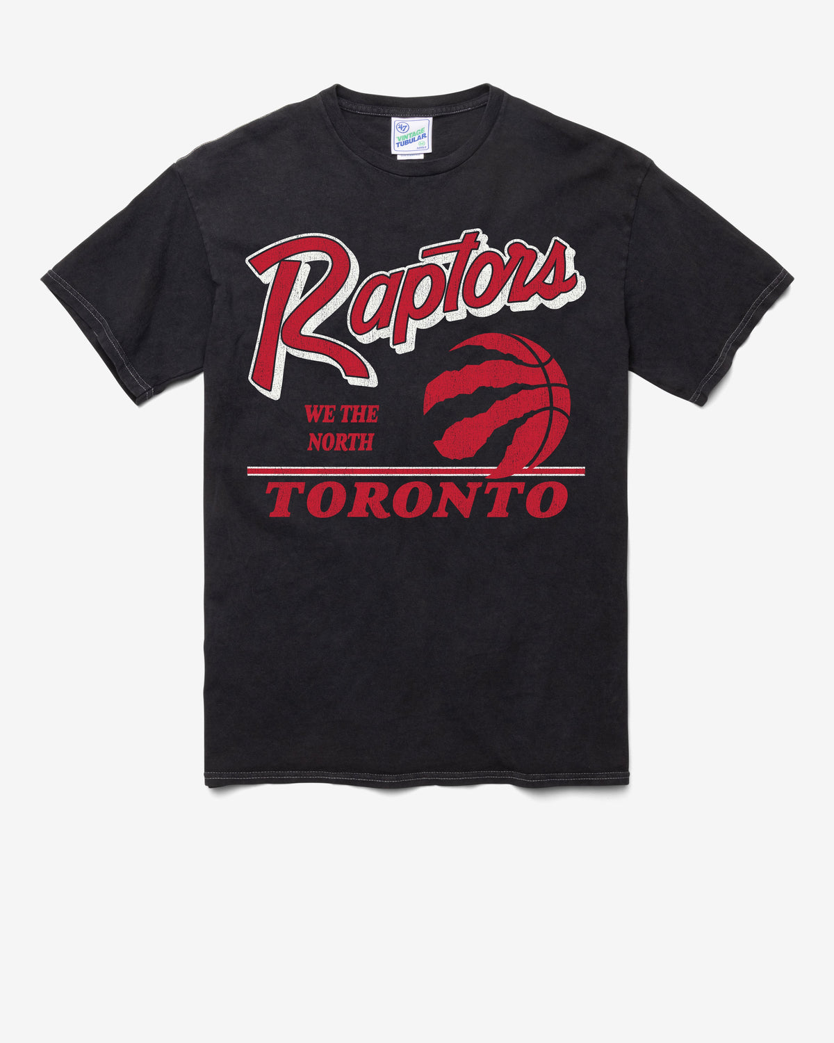 TORONTO RAPTORS FLY BY VINTAGE '47 TUBULAR TEE DT BLACK