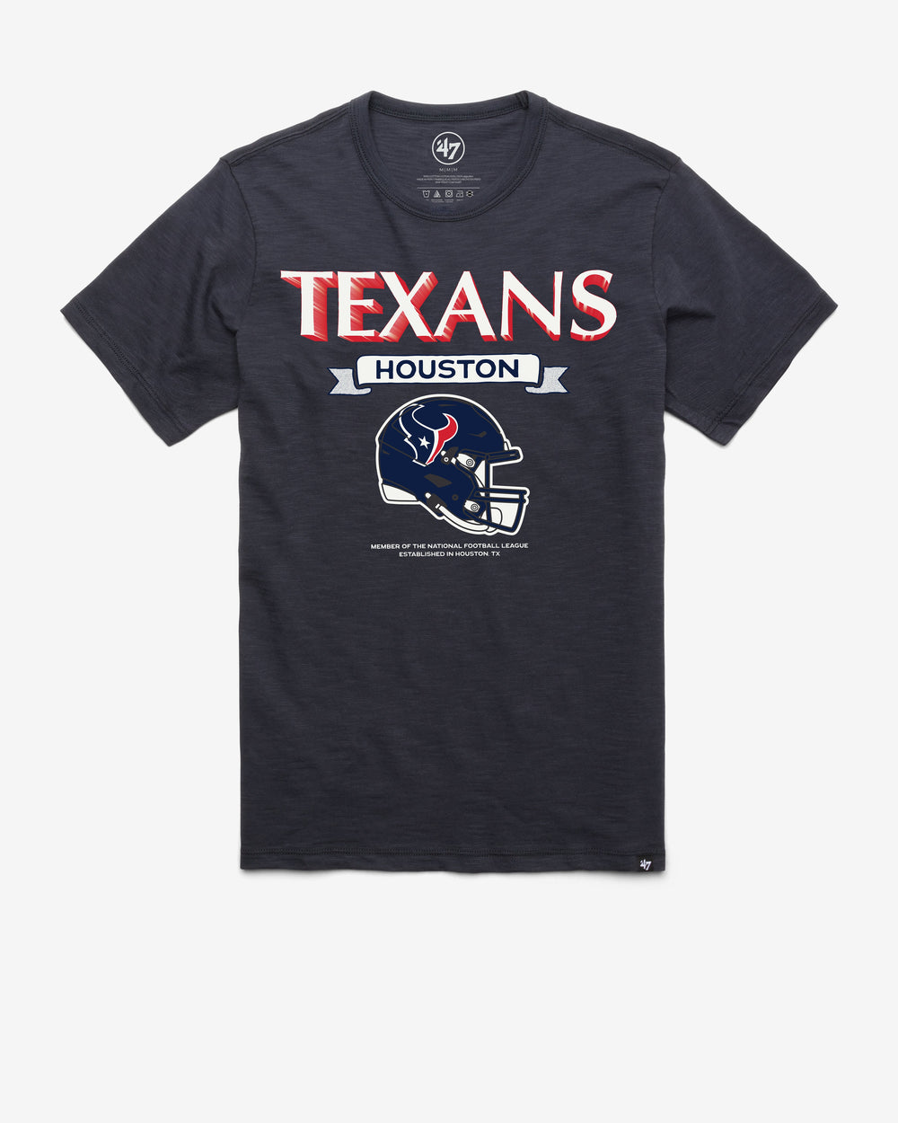 HOUSTON TEXANS LONG HAUL '47 SCRUM TEE FALL NAVY