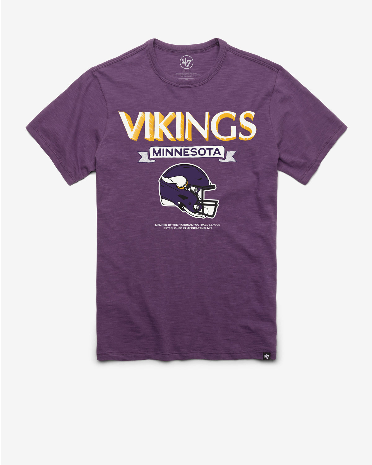 MINNESOTA VIKINGS LONG HAUL '47 SCRUM TEE GRAPE