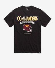 WASHINGTON COMMANDERS LONG HAUL '47 SCRUM TEE JET BLACK