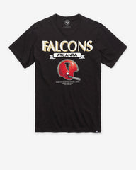 ATLANTA FALCONS HISTORIC LONG HAUL '47 SCRUM TEE JET BLACK