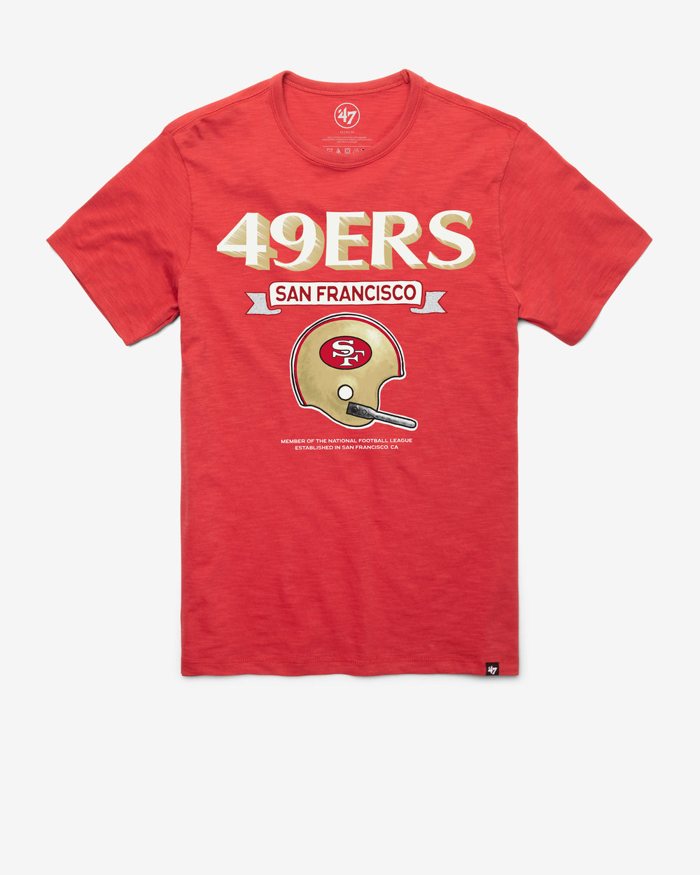 SAN FRANCISCO 49ERS HISTORIC LONG HAUL '47 SCRUM TEE RESCUE RED