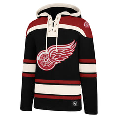 DETROIT RED WINGS SUPERIOR '47 LACER HOOD JET BLACK