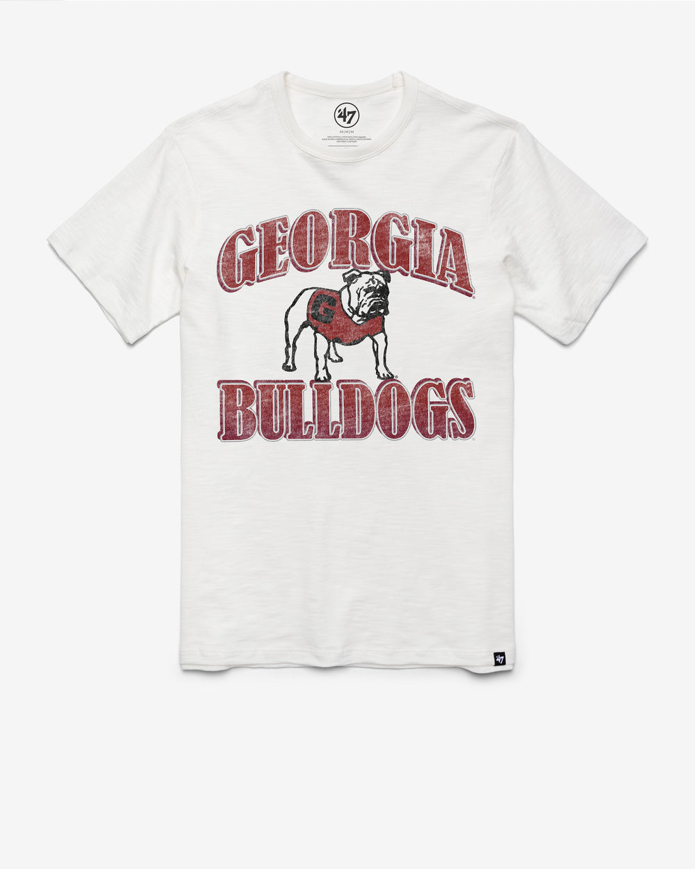 GEORGIA BULLDOGS OVERRUN '47 SCRUM TEE WHITE WASH