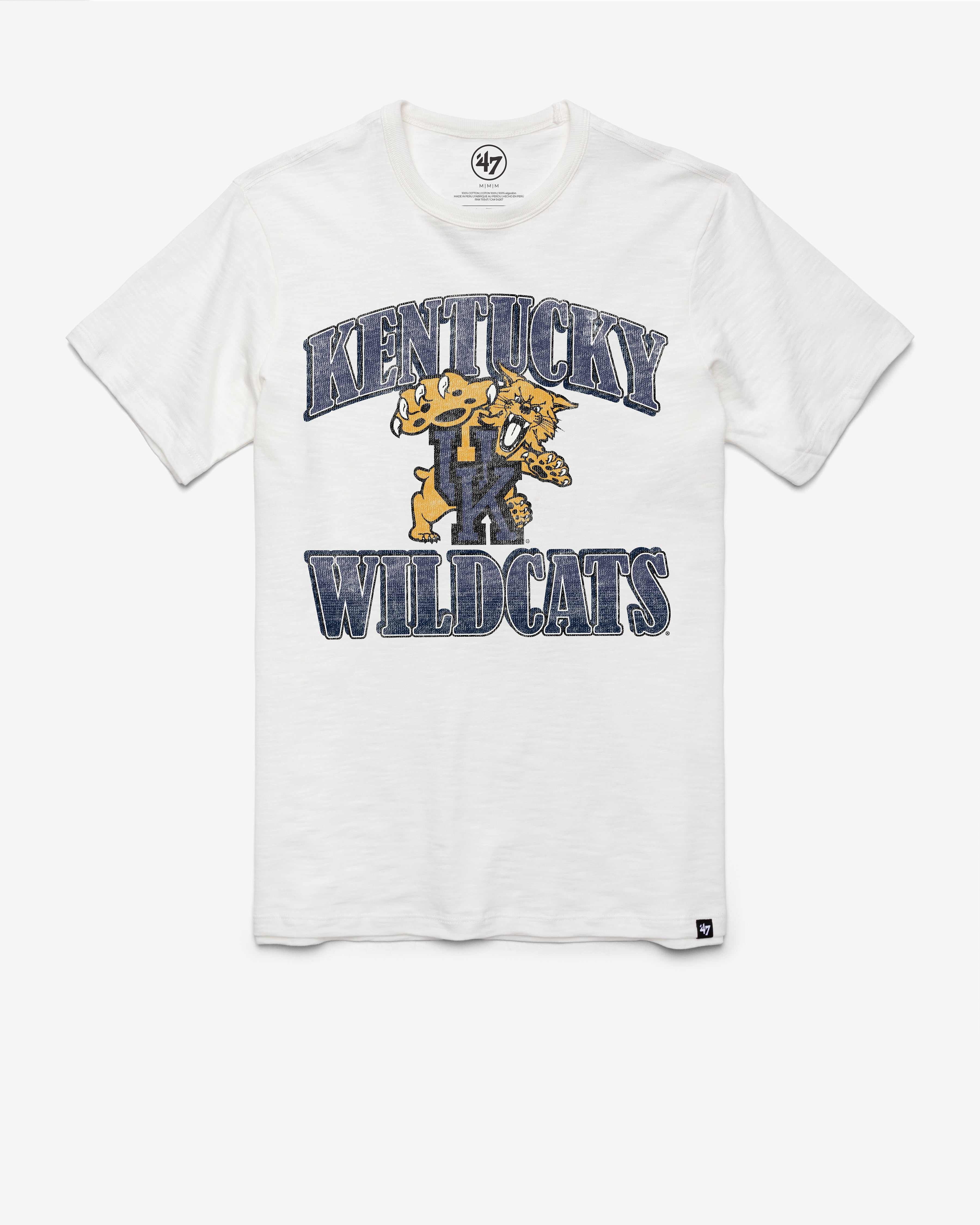 KENTUCKY WILDCATS OVERRUN '47 SCRUM TEE WHITE WASH