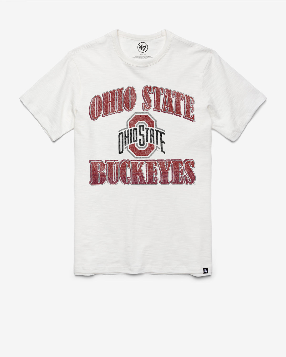OHIO STATE BUCKEYES OVERRUN '47 SCRUM TEE WHITE WASH