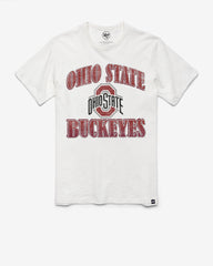 OHIO STATE BUCKEYES OVERRUN '47 SCRUM TEE WHITE WASH